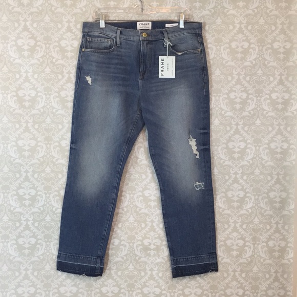 {Frame Denim}Sz 31 Woman's Le Boy Wide Release - Picture 6 of 8